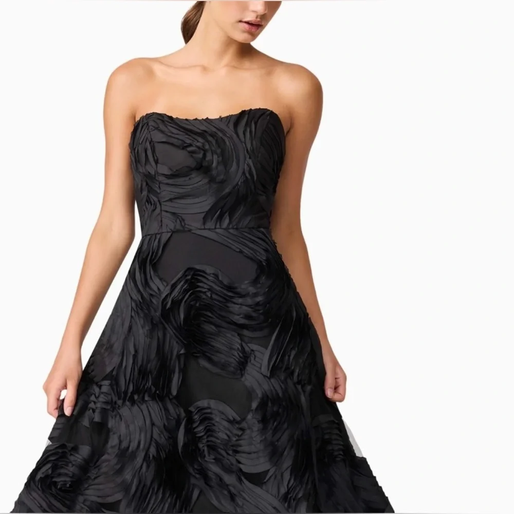 ELLIATT  Asher Sweetheart Midi Dress in Black SIZE: SMALL - Picture 4 of 11